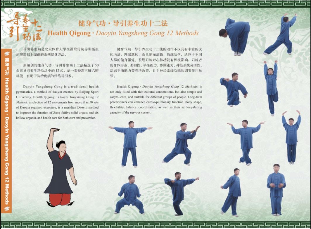 Daoyin Yangsheng Gong Shi Er Fa 12 Movement Exercise TundeWorld